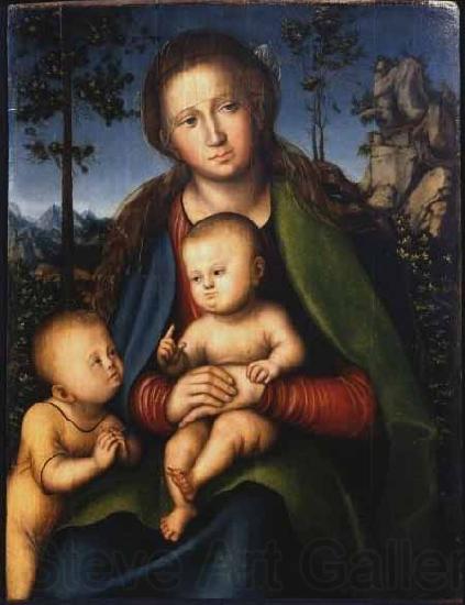 Lucas Cranach the Elder Madonna with Child with Young John the Baptist